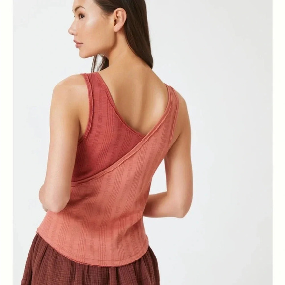 Pilcro Tops - Pilcro Sustainable Dual Pink Two-Tone Tank Sz M